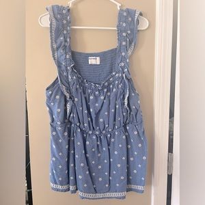 ✨OLD NAVY XL FLORAL FLOWY TANK✨ ‼️LIGHTLY WORN‼️